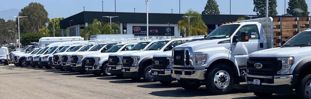 fleet of vehicles serviced by top fleet management